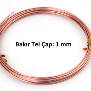 Çıplak Bakır Tel Çap: 1 mm