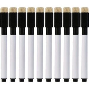 Siyah Renkli Silinebilir Mıknatıslı Silgili Yazı Tahtası Kalemi